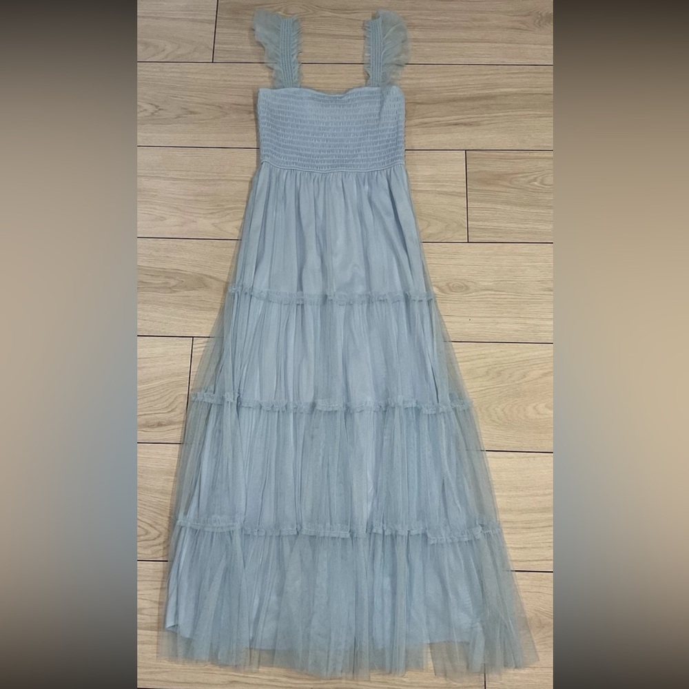Blue baby shower beautiful dress